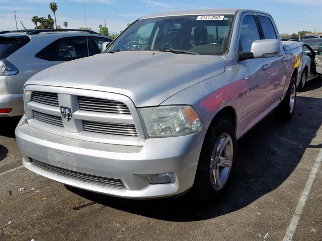 1D7RB1CT9BS534771 - 2011 DODGE RAM 1500 SILVER photo 2