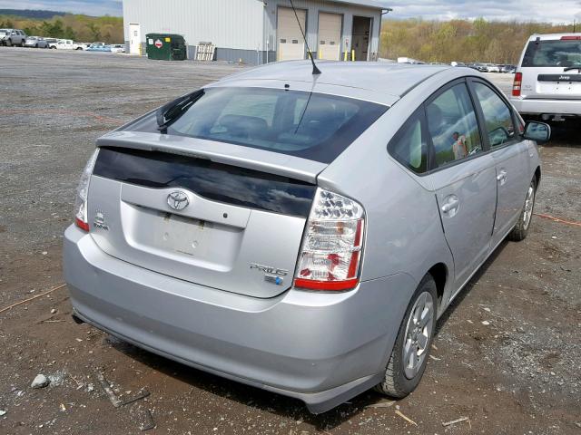 JTDKB20U687717023 - 2008 TOYOTA PRIUS SILVER photo 4