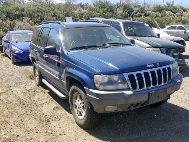 1J4GW48N72C235737 - 2002 JEEP GRAND CHER BLUE photo 1