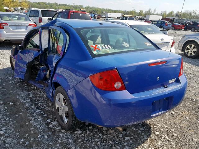 1G1AL58F187104963 - 2008 CHEVROLET COBALT LT BLUE photo 3