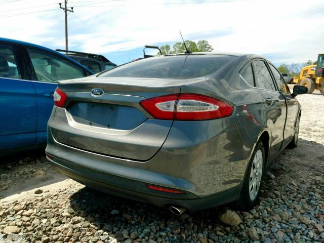 1FA6P0G7XE5369814 - 2014 FORD FUSION S GRAY photo 4