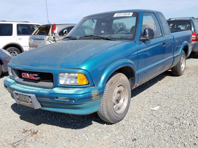 1GTCS19W6T8520696 - 1996 GMC SONOMA GREEN photo 2