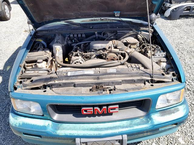 1GTCS19W6T8520696 - 1996 GMC SONOMA GREEN photo 7