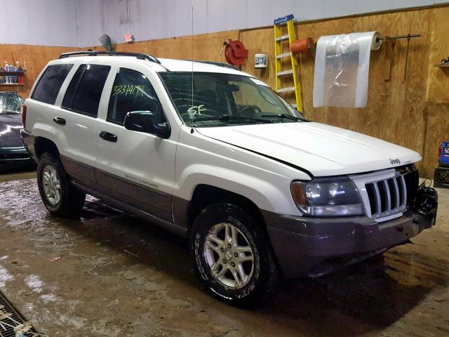 1J4GW48S64C366327 - 2004 JEEP GRAND CHER WHITE photo 1