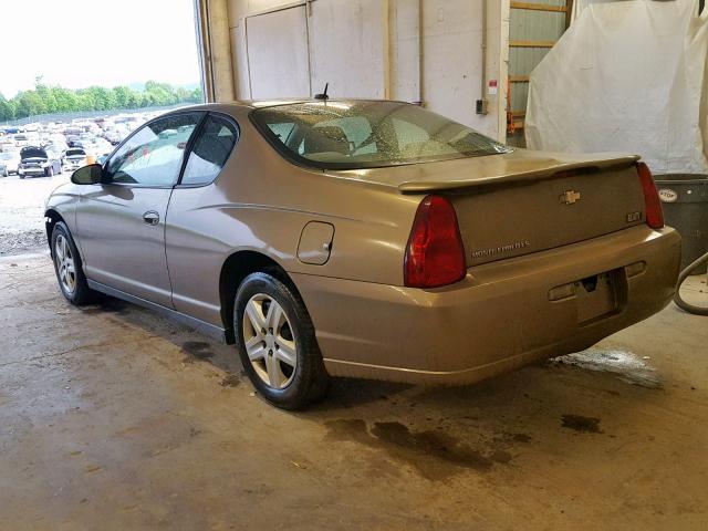 2G1WJ15K069211682 - 2006 CHEVROLET MONTE CARL ყავისფერი ფოტო 3