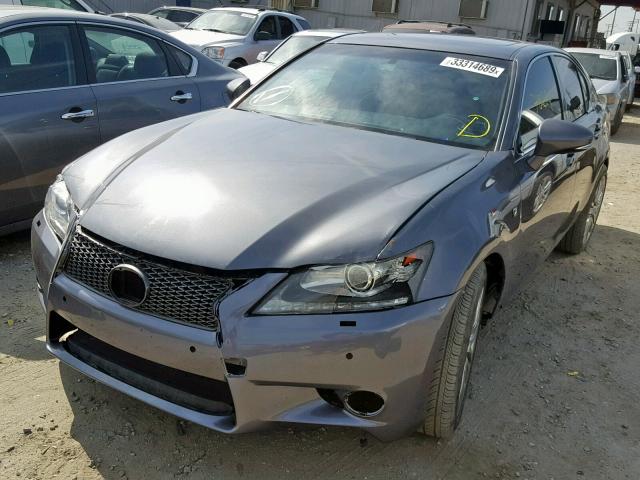 JTHCE1BL6D5005609 - 2013 LEXUS GS 350 GRAY photo 2