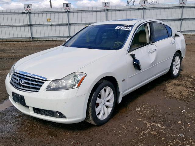 JNKAY01F36M255256 - 2006 INFINITI M35 BASE WHITE photo 2