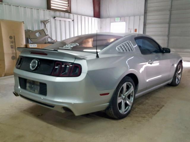 1ZVBP8CF1D5271318 - 2013 FORD MUSTANG GT SILVER photo 4