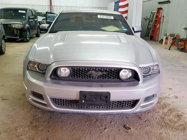 1ZVBP8CF1D5271318 - 2013 FORD MUSTANG GT SILVER photo 9