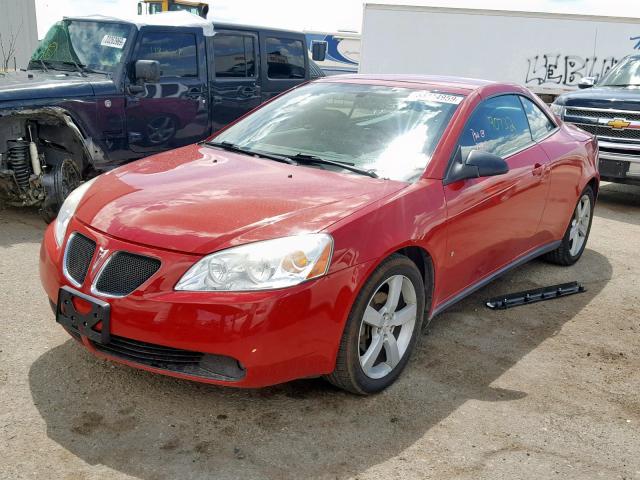 1G2ZH35N274238882 - 2007 PONTIAC G6 GT RED photo 2