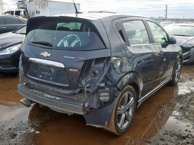 1G1JH6SB0E4115849 - 2014 CHEVROLET SONIC RS GRAY photo 4