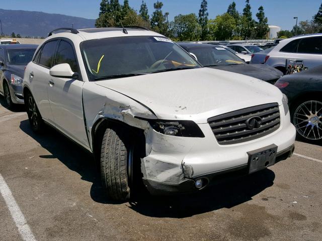 JNRAS08U56X102416 - 2006 INFINITI FX35 WHITE photo 1