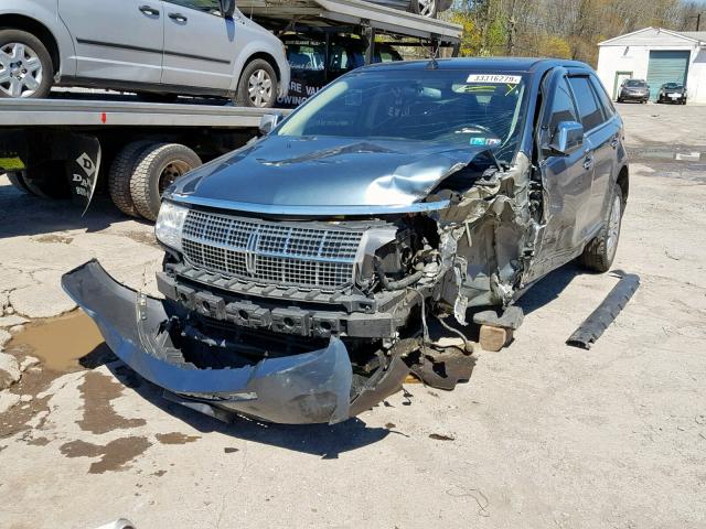 2LMDJ6JC3ABJ27528 - 2010 LINCOLN MKX BLUE photo 2