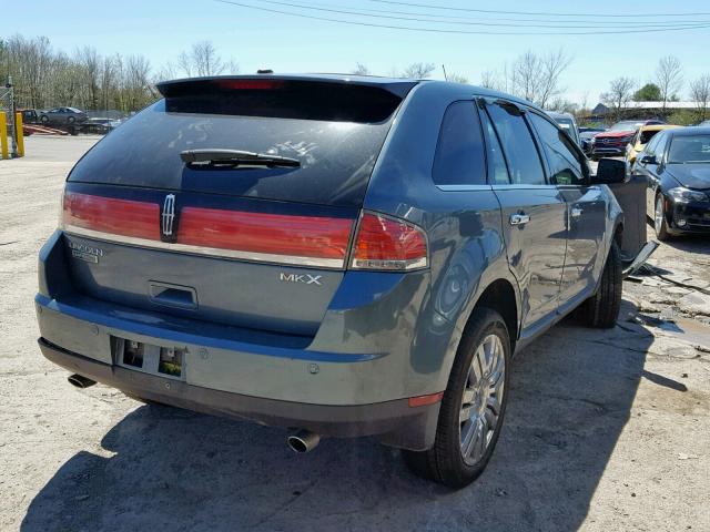 2LMDJ6JC3ABJ27528 - 2010 LINCOLN MKX BLUE photo 4