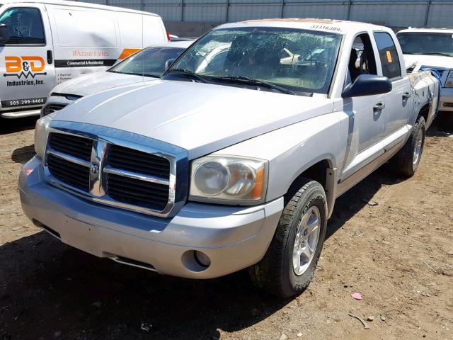 1D7HW48K86S536549 - 2006 DODGE DAKOTA QUA GRAY photo 2