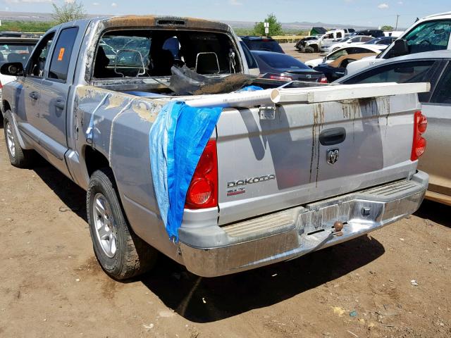 1D7HW48K86S536549 - 2006 DODGE DAKOTA QUA GRAY photo 3