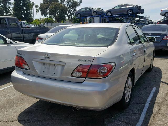 JTHBF30G030138825 - 2003 LEXUS ES 300 SILVER photo 4