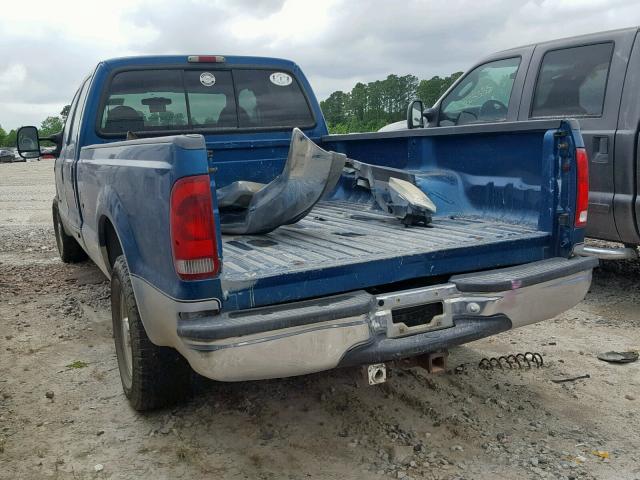 1FTSW30F5YED37999 - 2000 FORD F350 SRW S BLUE photo 3