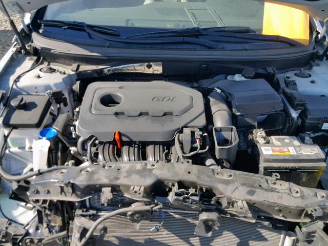 5NPE34AF8FH169525 - 2015 HYUNDAI SONATA SPO GRAY photo 7