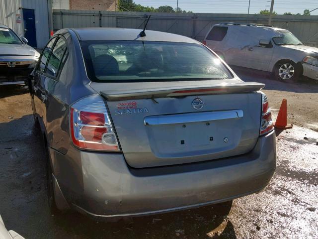 3N1AB6AP4CL654524 - 2012 NISSAN SENTRA 2.0 GRAY photo 3