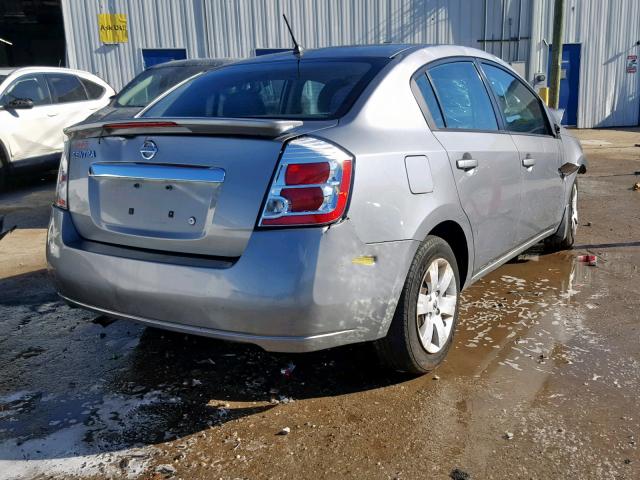 3N1AB6AP4CL654524 - 2012 NISSAN SENTRA 2.0 GRAY photo 4