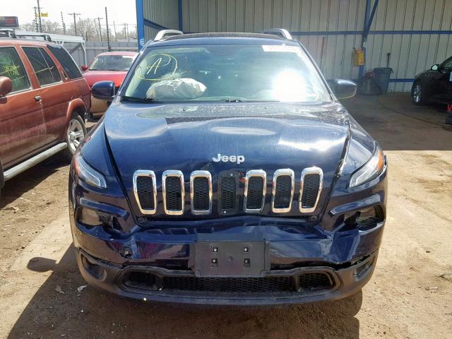 1C4PJMCS6FW546789 - 2015 JEEP CHEROKEE L PURPLE photo 9