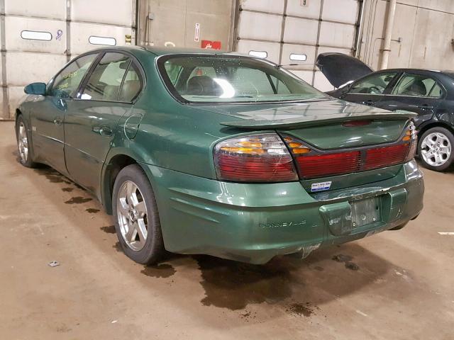 1G2HZ541134143663 - 2003 PONTIAC BONNEVILLE GREEN photo 3