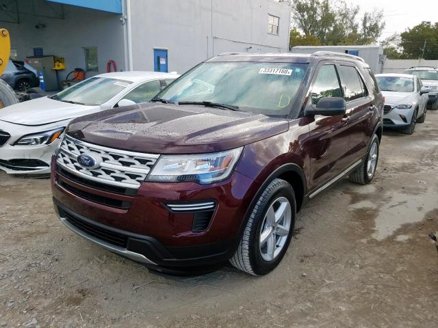 1FM5K7D88KGB03181 - 2019 FORD EXPLORER XLT  photo 2