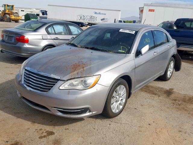 1C3CCBAB4EN205156 - 2014 CHRYSLER 200 LX SILVER photo 2