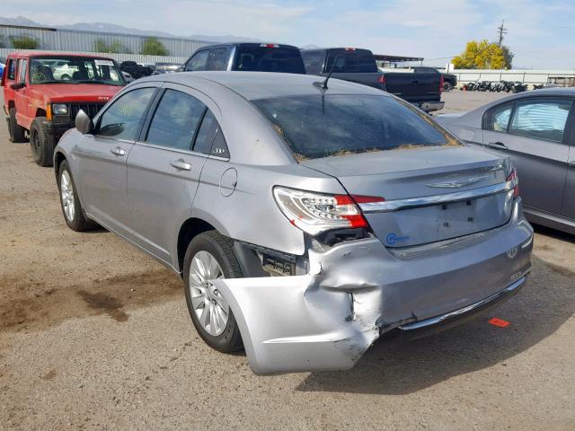 1C3CCBAB4EN205156 - 2014 CHRYSLER 200 LX SILVER photo 3