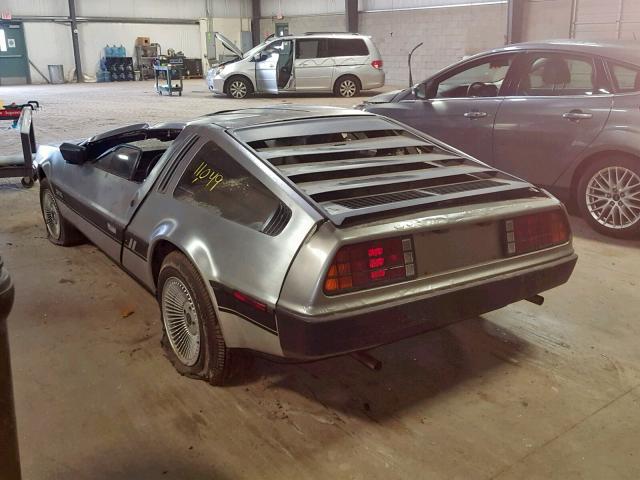 SCEDT26T7BD003162 - 1981 DELOREAN DELOREAN GRAY photo 3