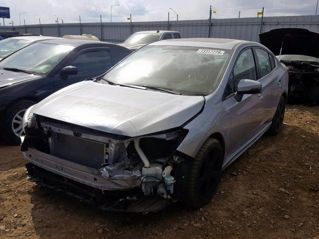 4S3GKAU6XH3623164 - 2017 SUBARU IMPREZA LI SILVER photo 2