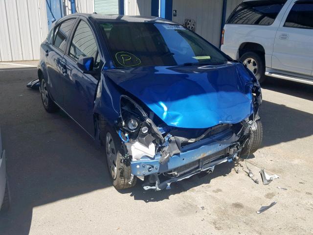 JTDKDTB37F1087422 - 2015 TOYOTA PRIUS C BLUE photo 1