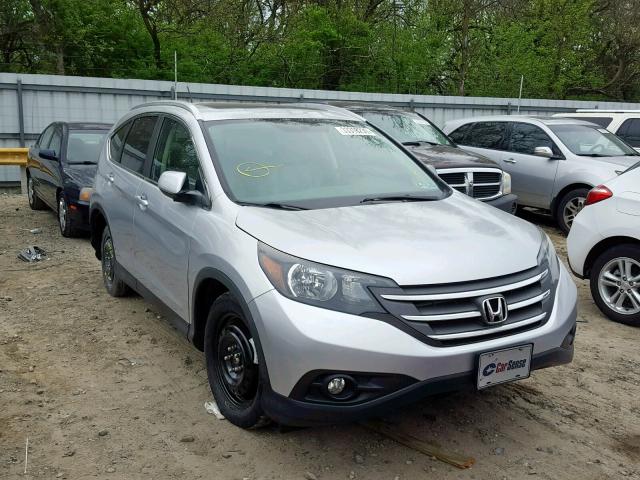 2HKRM4H78DH666133 - 2013 HONDA CR-V EXL SILVER photo 1