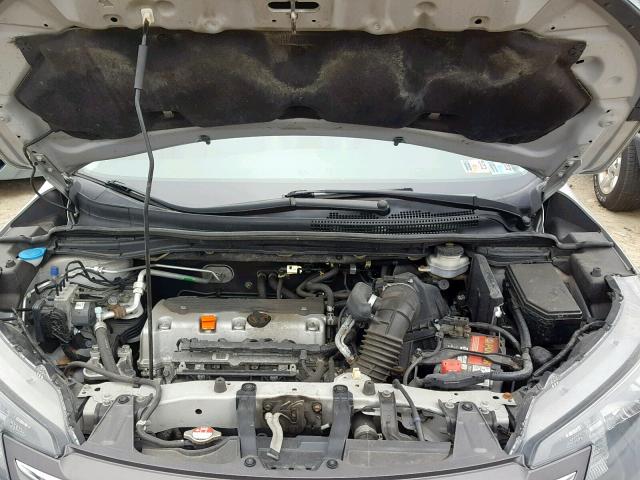 2HKRM4H78DH666133 - 2013 HONDA CR-V EXL SILVER photo 7