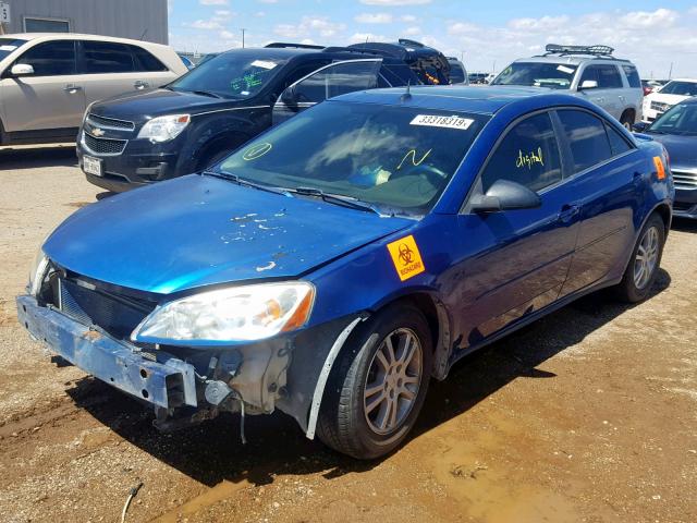 1G2ZH548354150329 - 2005 PONTIAC G6 GT BLUE photo 2