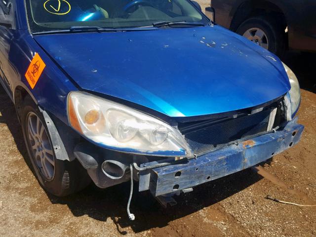 1G2ZH548354150329 - 2005 PONTIAC G6 GT BLUE photo 9