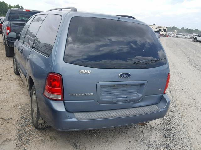 2FMZA51625BA84747 - 2005 FORD FREESTAR S BLUE photo 3