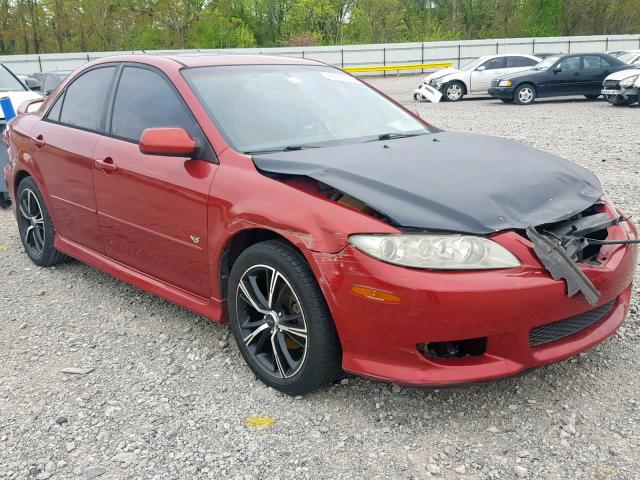 1YVHP80D855M13658 - 2005 MAZDA 6 S RED photo 1