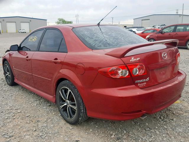 1YVHP80D855M13658 - 2005 MAZDA 6 S RED photo 3