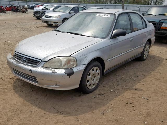 2HGEJ661XXH585778 - 1999 HONDA CIVIC BASE GRAY photo 2