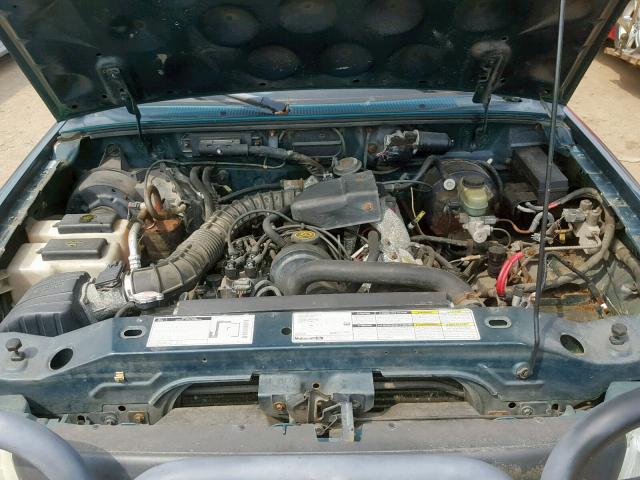 1FTYR10C6WUA29822 - 1998 FORD RANGER GREEN photo 7