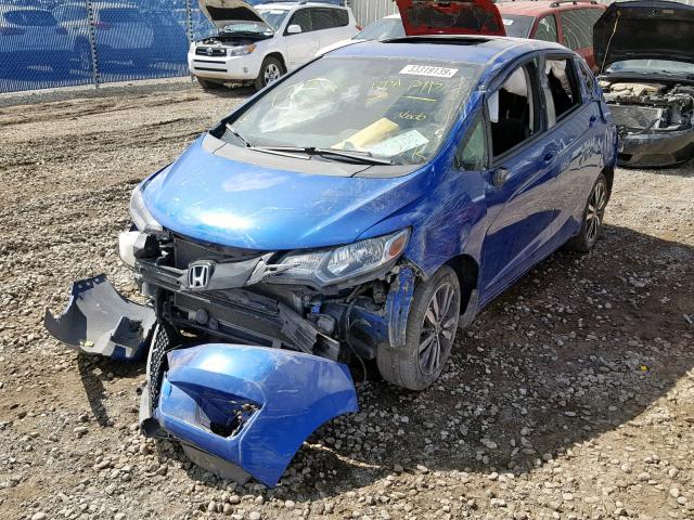 3HGGK5H7XGM106178 - 2016 HONDA FIT EX BLUE photo 2