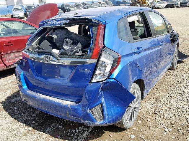 3HGGK5H7XGM106178 - 2016 HONDA FIT EX BLUE photo 4