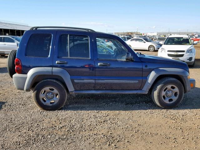 1J4GL48K67W675730 - 2007 JEEP LIBERTY SP BLUE photo 10