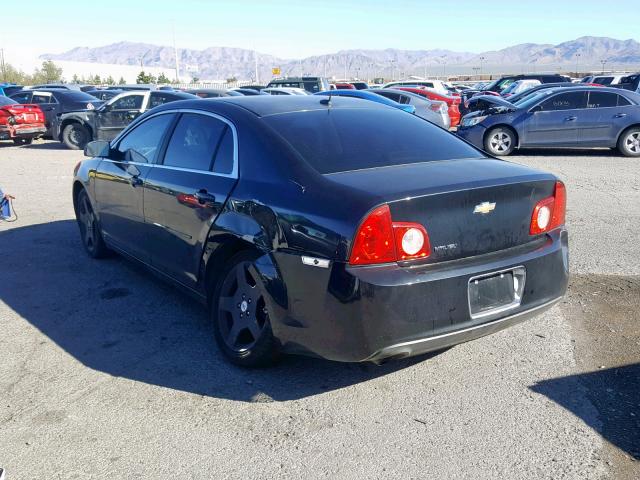 1G1ZG57B19F206535 - 2009 CHEVROLET MALIBU LS BLACK photo 3