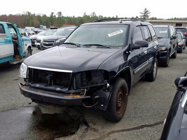 1GKDT13S642175587 - 2004 GMC ENVOY BLACK photo 2