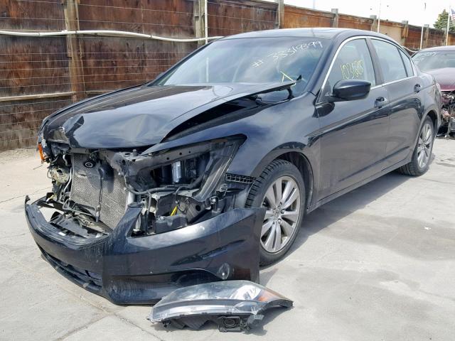 1HGCP2F81BA129655 - 2011 HONDA ACCORD EXL BLACK photo 2