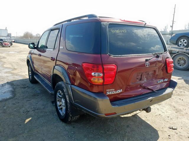 5TDBT44AX4S223319 - 2004 TOYOTA SEQUOIA SR5  photo 3