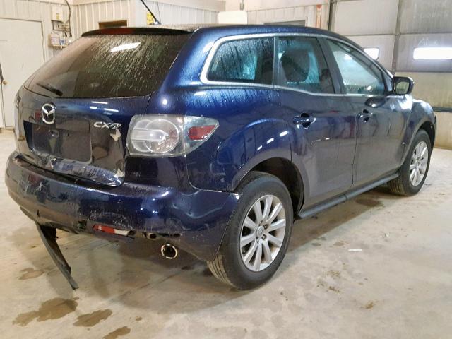 JM3ER2W56A0348615 - 2010 MAZDA CX-7 BLUE photo 4